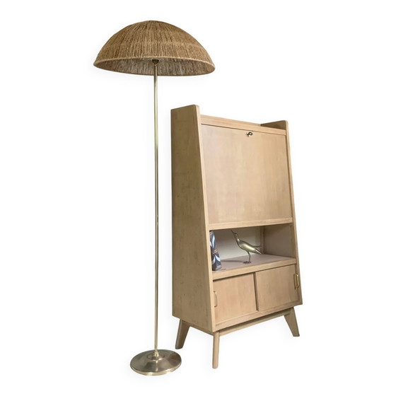 Vintage piramidevormig secretair bureau bibliotheek – Wood (photo 12 of 13)