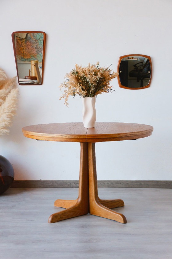 Image 1 of Extendable Vintage Oak Dining Table | Scandinavian Design