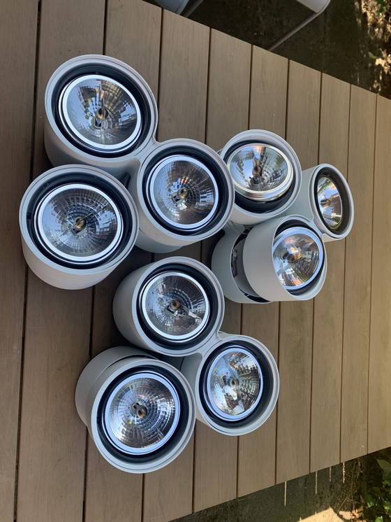 Image 1 of 3x Delta Light Link 311 opbouwspot (3x3 halogeen) (design, wit)