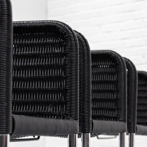 Tecta D44 Dining Chairs Set 80's – Chrome (photo 15 of 20)