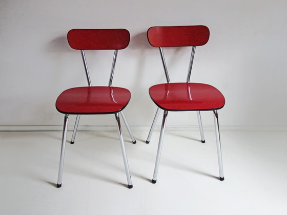 Image 1 of Mesa y 2 sillas de Formica, década de 1960.