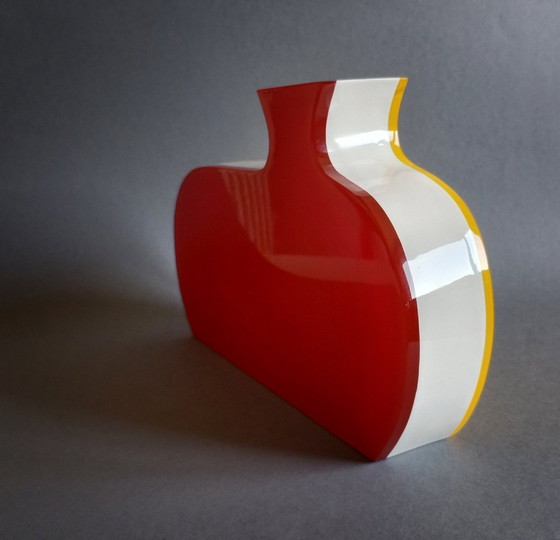 Image 1 of Villeroy & Boch Pop-Art/Postmodern Designer 'Essentials' Acrylic Vase 1980'S