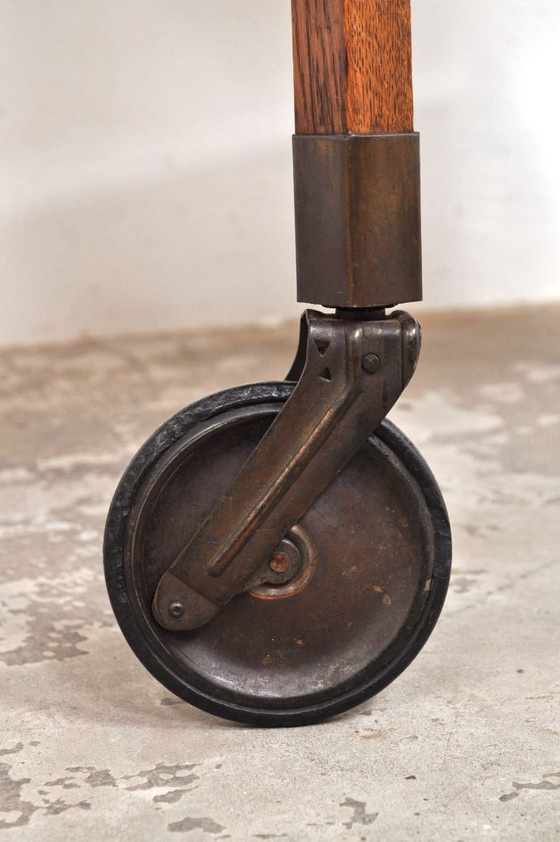 Image 1 of Vintage eiken trolley / serveerwagen jaren 50