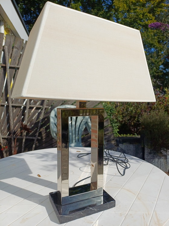 Image 1 of Lámparas de mesa cromadas modernas de mediados de siglo.