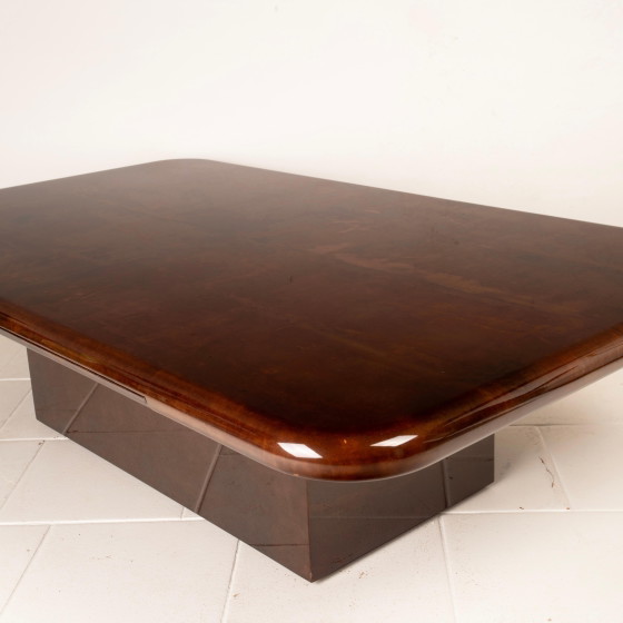 Table basse modèle 2315 en parchemin par Giorgio Tura pour Aldo Tura Milano, 1980 – Tables basses (photo 15 of 27)