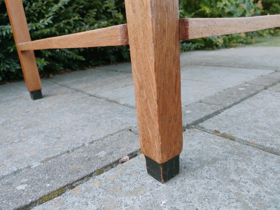 Image 1 of Amsterdamse School tafel vierkant art deco salontafel jaren 30