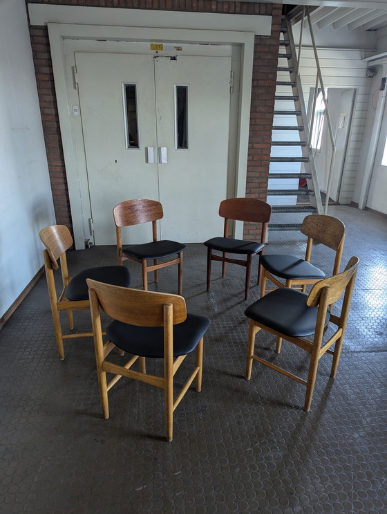 Image 1 of Set 6x vintage Børge Mogensen- Søborg Møbelfabrik