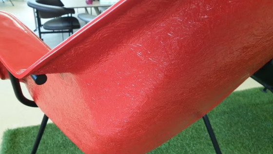 Gispen 416 Wit/Rood/Zwart – Kuipstoelen, Polyester (photo 5 of 5)
