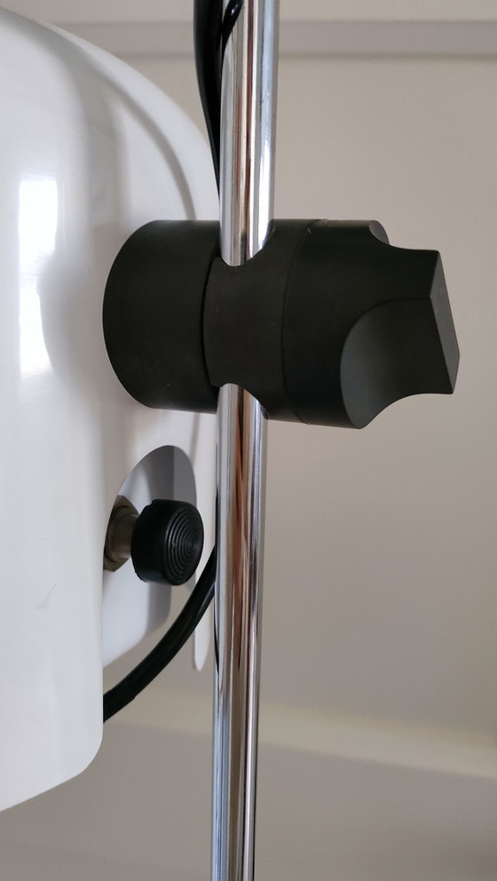 Image 1 of Vintage Floor lamp white chrome vintage lamp
