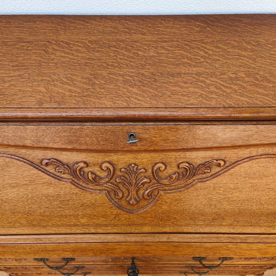 Image 1 of secrétaire vintage, commode, bureau de campagne