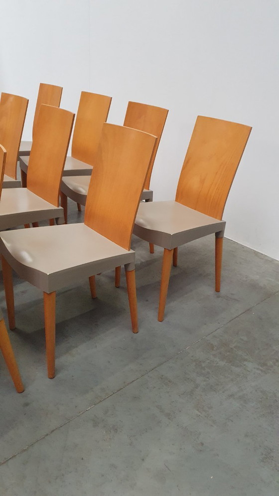 Image 1 of 12 chaises Miss Trip, design Philippe Starck Kartell, 1996, Italie