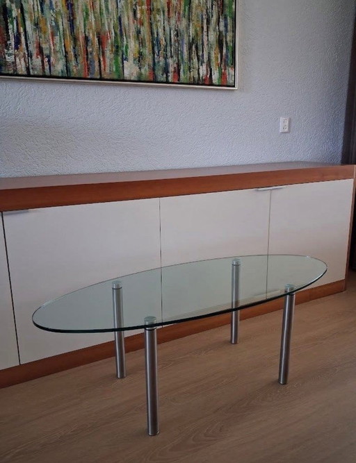Coffee table, Glass with Chrome – salontafels (photo 2 of 10)