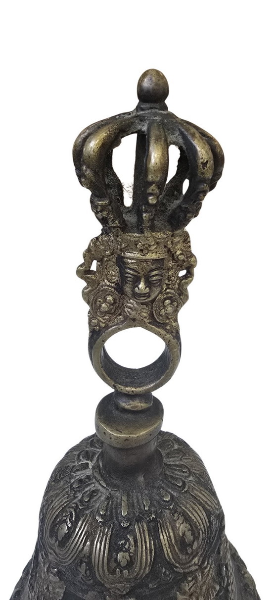 Image 1 of Rare Tibetan Ritual Bell (Ghanta/Drilbu) Large Size