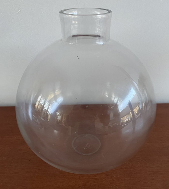 Image 1 of Chris Lanooy - Early clear glass ball vase made for the Leerdam Glass Factory