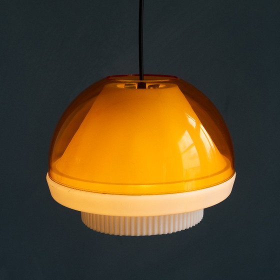 Image 1 of Gele Space Age 70er Designlampe