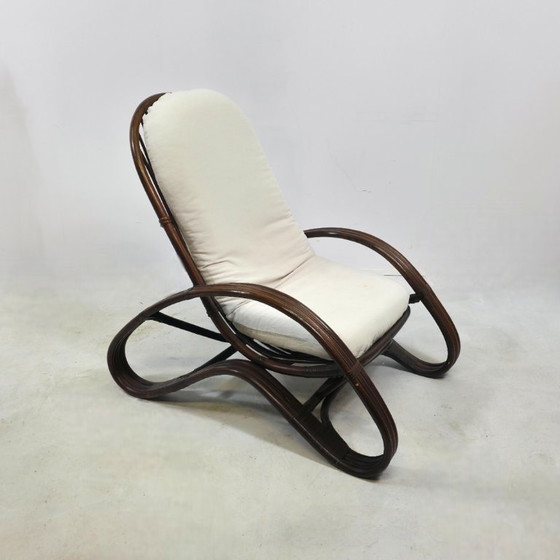 Image 1 of Rattan lounge set 1960s Tito Agnoli Italian design