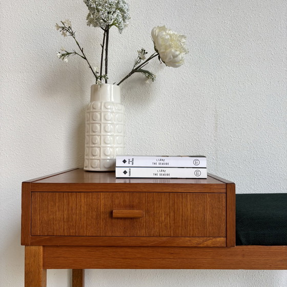 Image 1 of Banc téléphonique danois vintage en teck