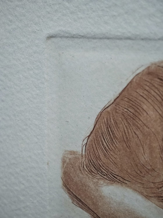 Desnuda de espaldas, grabado en sangre – Litografías y grabados, Glass, Paper (photo 5 of 10)