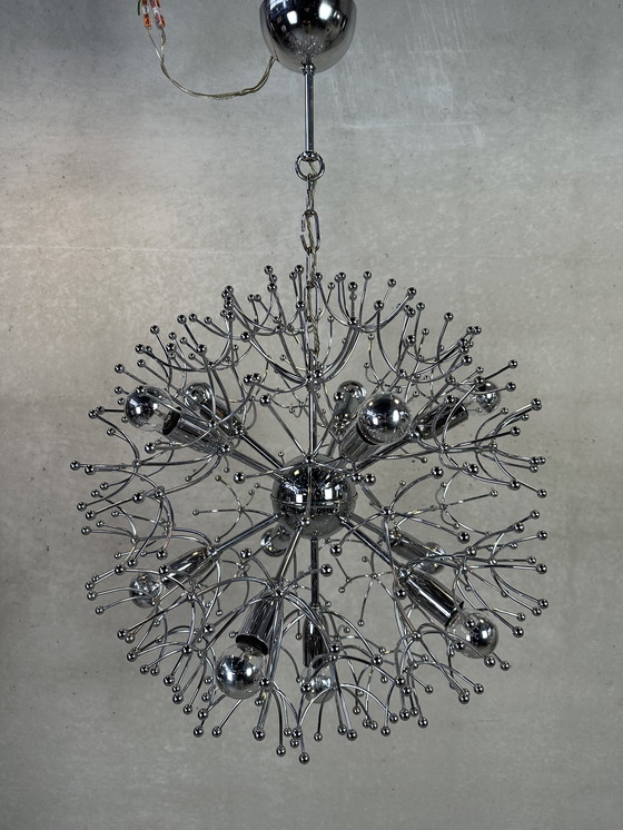 Image 1 of 2x Vintage Sputnik 'Dandelion' Pendant Lamp