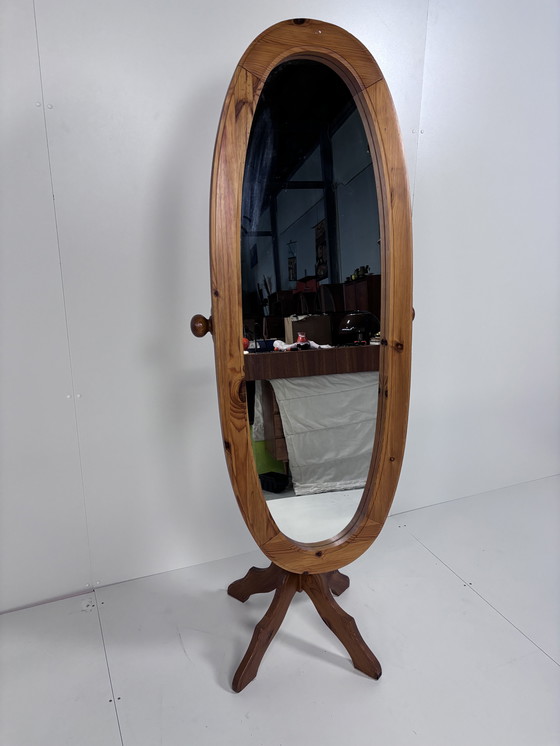 Image 1 of Vintage Pass Mirror Wood