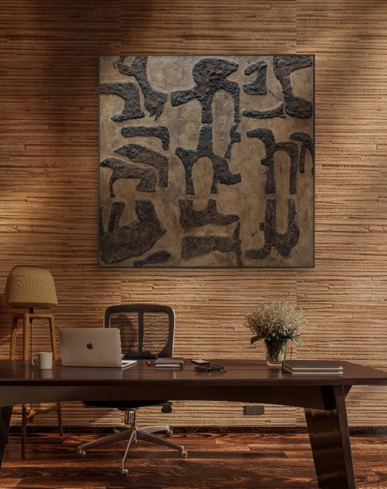 Image 1 of Pintura de arte moderno/objeto de pared: Reino animal