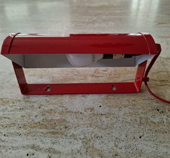Applique rossa Vintage Happylight, anni '80, Metallo, Rosso, Modern (foto 10 di 13)