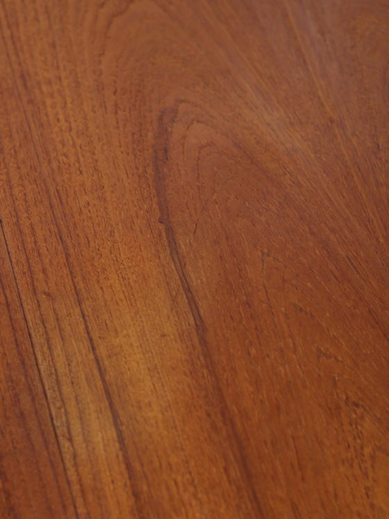 Image 1 of Uitschuifbare ronde eettafel Skovby Møbelfabrik teak Deens vintage