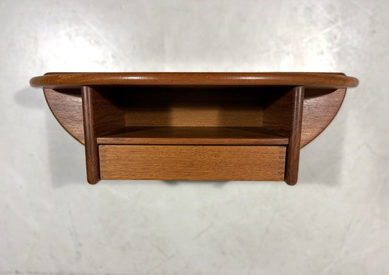 Image 1 of Console murale en teck Kai Kristiansen Vildbjerg Møbelfabrik Danemark années 1960