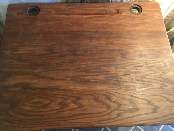 Escritorio de colegial y su silla – Madera, Metal, Vintage (photo 7 of 10)
