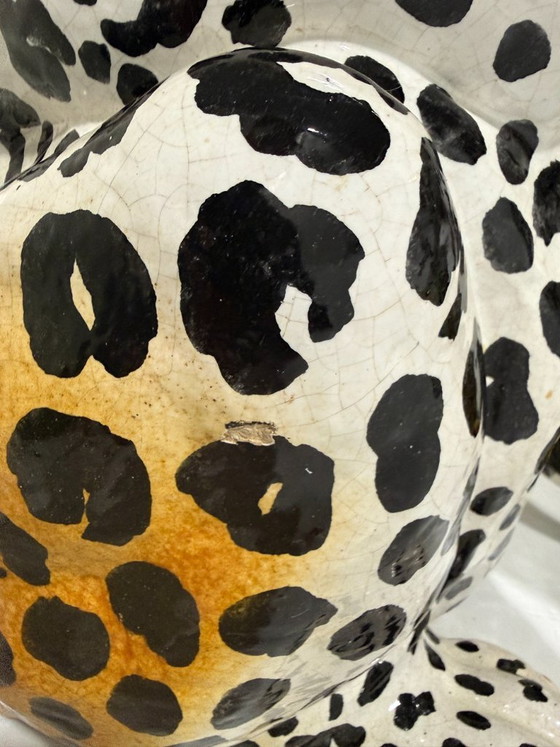 Grande Leopardo in Ceramica Italiano Anni '70 – Oggetti decorativi (photo 12 of 15)