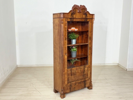 Beautiful Louis Philippe display cabinet, china cabinet, living room cabinet, circa 1880