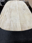 Tavolo da pranzo ovale in legno di mango tropicale 200 cm