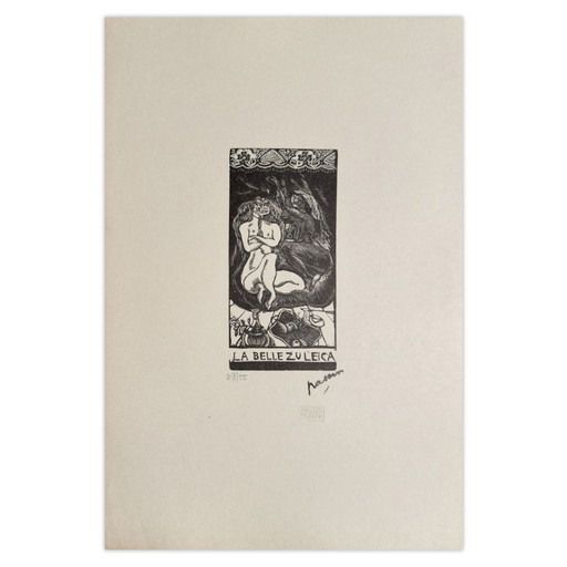 Jules Pascin Houtsnede La Belle Zuleica 1989 – lithos zeefdrukken, Paper