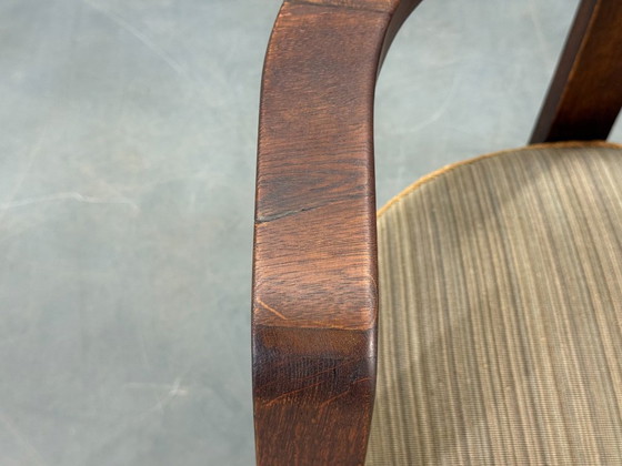 Image 1 of Sillón Art Déco checo de roble macizo de la década de 1930