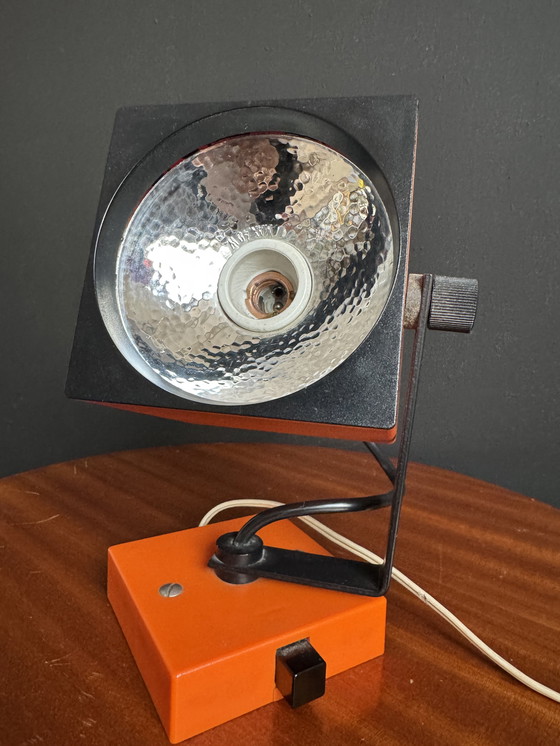 Image 1 of Lampada da parete arancione Philips degli anni '70