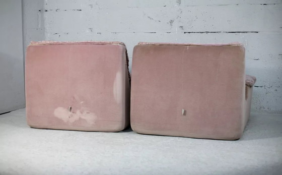 Image 1 of 2x Fauteuils Mousse Et Velours