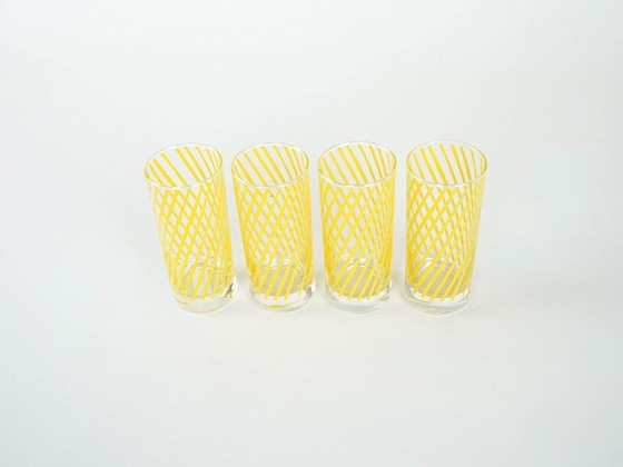 Image 1 of Set longdrinkglazen, Italiaans design, jaren 70, vervaardigd in Italië.