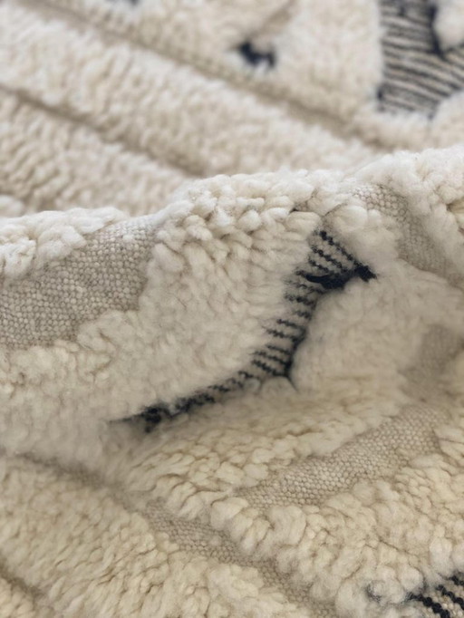 Tapis Beni Ouarain en laine authentisch 200cmx150cm