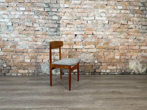 4x Vintage Deense Stijl Stoelen Set
