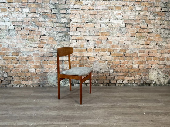 Image 1 of 4x Vintage Deense Stijl Stoelen Set 