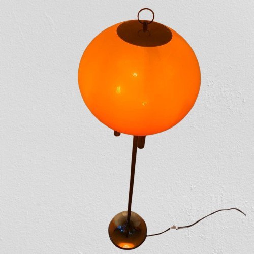 Image 1 of Lampada da terra a tulipano di metà secolo