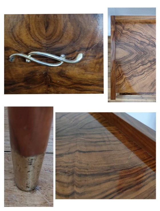 Image 1 of paire de chevets bois placage remarquable années 60