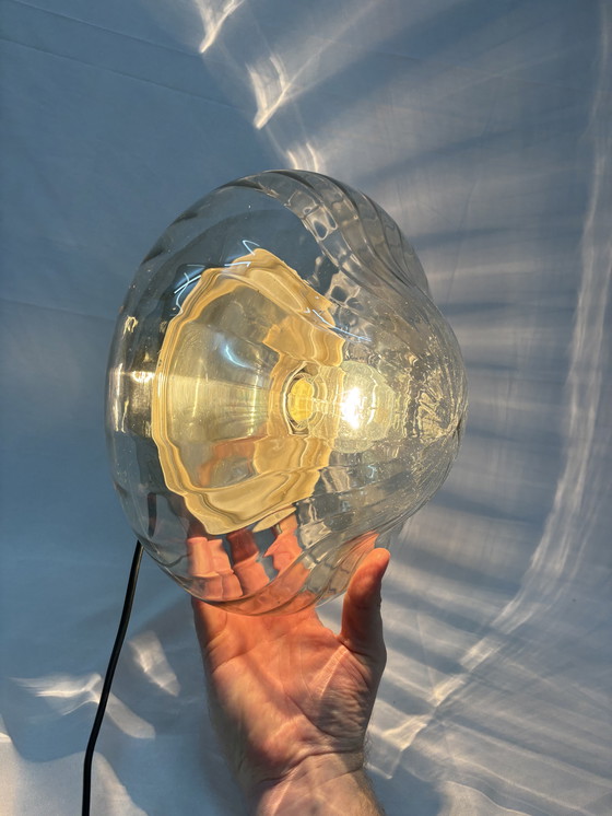 Image 1 of Vintage Mid-Century Modern ceiling lamp starburst effect