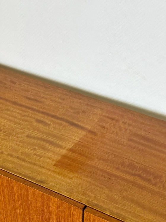 Image 1 of Scandinavian teak sideboard with four doors and tapered legs, 1960