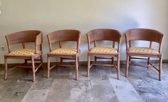 Image 1 of 4x Chaises Vintage Gasparucci Italio