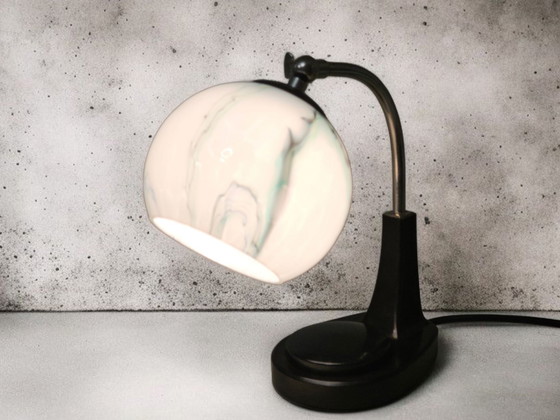 Image 1 of Extremely rare touch-sensitive bedside lamp / table lamp, Marianne Brandt, Bauhaus, 1930s