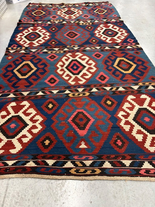 Antigua alfombra armenia Kilim tejida a mano