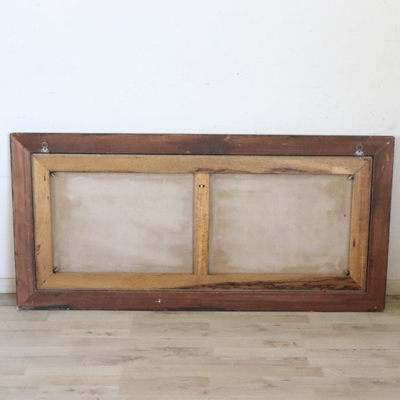 Image 1 of Stilleven, groot olieverfschilderij op doek, Italië, 19e eeuw