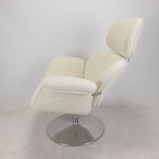 Image 1 of Fauteuil et ottoman Tulip Vintage par Pierre Paulin pour Artifort, 1980