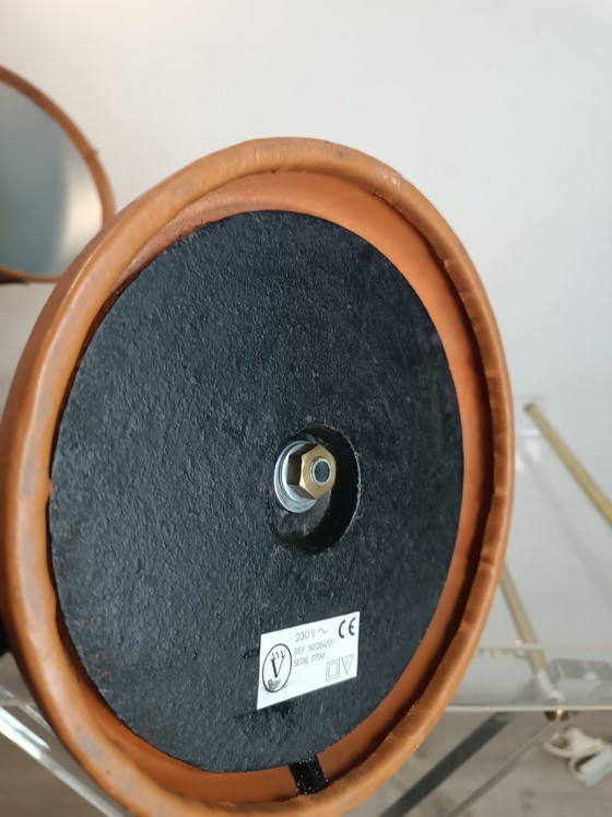 Table Lamp by Jacques Adnet for Valenti 1960s – Leather (photo 10 of 14)